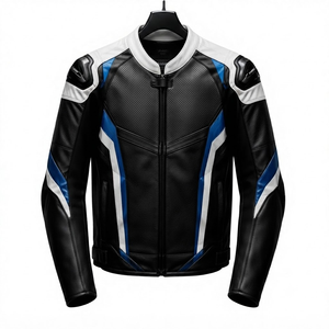 Unisex Genuine Cowhide Leather MotoCP <b>Racing</b> <b>Jacket</b>/Chaqueta Protective Track Gear Made to Measure CE Certified Level 2 - Product Image 1
