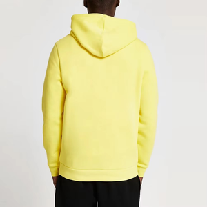 Sudadera con Capucha Amarillo Mantequilla para Hombre, Algodón Suave Premium, Ropa Casual Urbana, Cómoda Sudadera de Invierno para Uso Diario con Bolsillo Canguro - Product Image 5