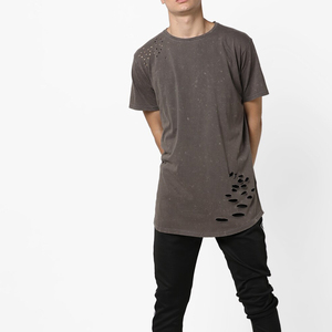 เสื้อยืดคอกลมผู้ชายผ้าฝ้าย 100% ระบายอากาศได้ดี สวมใส่สบาย ดีไซน์แบบทำสีเอซิดวอช  ปรับแต่งได้ตามต้องการ เป็นมิตรต่อสิ่งแวดล้อม สไตล์สตรีทแวร์ - Product Image 6
