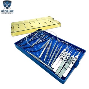 Kit chirurgical pour la cataracte de haute qualité, 21 pièces en acier inoxydable, avec boîte de stérilisation, ensemble d'instruments de chirurgie ophtalmique - Product Image 5