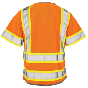 CHALASA SPORTS Chaleco Táctico de Seguridad Transpirable de Alta Visibilidad para Hombre con Cierre de Cremallera, Opciones de Logotipo Personalizado, Poliéster/Nailon - Product Image 2