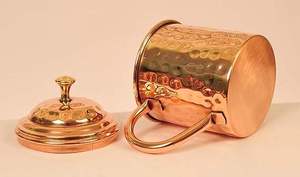 Bold Blossom Copper <b>Mug</b> <b>Set</b>-Large Capacity Leak Proof Traditional Design for Festive Events & Herbal Drinks Home Use - Product Image 6