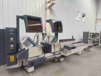 Nueva Máquina de Corte de Doble Cabezal CNC de Alta Calidad y Precisión, de Aluminio, 500 mm