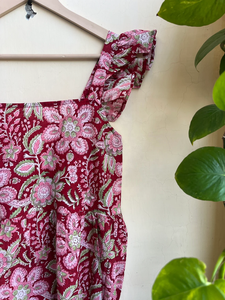 Vestido Largo Bohemio para Mujer, Estilo Vintage, Bordado Floral, Casual de Verano, Sin Mangas, con Cuello Cuadrado y Diseño en Capas - Product Image 2