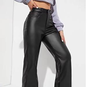 Pantalon en cuir pour femme, prix bas, couleur attrayante, longueur intégrale, vêtements d'extérieur - Product Image 5