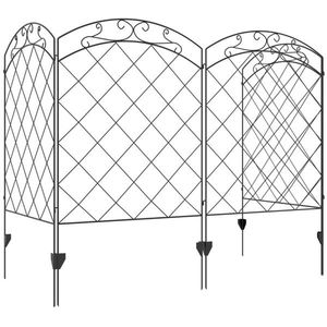 Recinzione in Vinile Anti-Roditori da 6 Piedi, Cancello da Giardino Zincato a Caldo per Schermature Privacy - Product Image 4