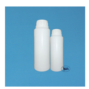 Botella de Plástico Cilíndrica de HDPE con Tapa de Rosca y Anillo Antiderrames, Impresión de Calcomanías, Envase para Productos Químicos, Modelo APS C0328 - Product Image 1