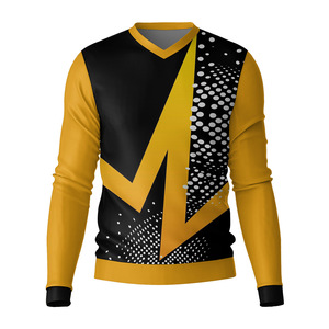 Men <b>V</b> Neck Long Sleeve 100% Cotton T Shirt Autumn Collection Eco Friendly 320g Loose <b>Fit</b> Plus Size Casual Top - Product Image 1