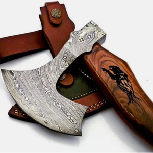 Thewizcrafts Handmade High Carbon Steel Viking Tomahawk Industrial Grade Steel Handle <b>Camping</b> Outdoor Use OEM 1 Year Warranty - Product Image 1