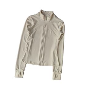 Traje de Yoga para mujer, chaqueta deportiva de manga larga con cuello de pie de gama alta para correr, entrenamiento, Fitness, Top, traje para correr a prueba de viento - Product Image 4