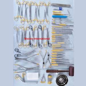 BISONS - Juego de Instrumentos de Cirugía Plástica Manuales de Acero Inoxidable al por Mayor, Kit de Instrumentos Quirúrgicos Cosméticos con Certificación CE de Alta Calidad - Product Image 2
