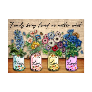 Placa Decorativa de Madera Redonda Personalizada al por Mayor para Jardín, Estilo Vintage, con Colibrí, para Colgar en la Pared, con Diseño de Flor Bendita - Product Image 4