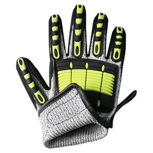 TPR Impact Gloves Durable Industrial Safety Gloves TPR Back Hand Protection and Palm <b>Grip</b> OEM Wholesale Supply - Product Image 3