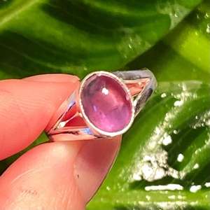 Handmade Amethyst <b>Ring</b> 925 Sterling Silver Bohemian Design Purple Gemstone Jewelry Women Gift Wholesale - Product Image 1