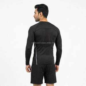 Athletic <b>Compression</b> <b>Shirt</b> for <b>Men</b> Long Sleeve Sports Base Layer Moisture Wicking Gym Workout Running Fitness Wear Custom OEM - Product Image 2