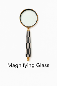 Antique Metal 10X Magnifying Glass Vintage Handheld Reading Magnifier for Newspaper Jewelry Inspection Collectible Desk Accessor - Product Image 3