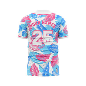 Maillot de baseball vintage personnalisé Miami entièrement personnalisable pour équipes, pull-over imprimé par sublimation en Spandex/Polyester respirant et sans couture - Product Image 6