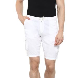 Nouveau modèle de short cargo en denim pour homme, taille élastique, grande poche, couleur violette, pour l'été - Product Image 1