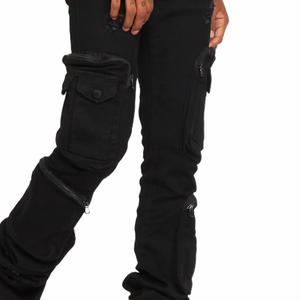 กางเกงยีนส์ผู้ชายคุณภาพดีที่สุด ราคาขายส่ง ดีไซน์ทันสมัยไม่ซ้ำใคร ปรับแต่งได้ สีพื้น มีทุกขนาด - Product Image 5