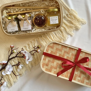Long Rectangular Bamboo Gift Craft <b>Box</b> <b>Removable</b> Lid Luxury Woven Basket Eco Friendly Honey Jar Tea Candle Packaging Case Custom - Product Image 3