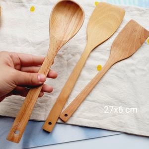 Natural Beech <b>Wooden</b> <b>Spoon</b> <b>Cooking</b> Reusable Multifunctional Food Grade Kitchen Tool Long Handle From Vietnam - Product Image 6