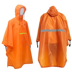 Impermeable Unisex con Capucha, Plegable, con Franja Reflectante y Bolsillo con Cremallera para Uso en Exteriores - Product Image 6