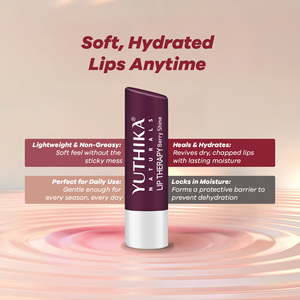 Yuthika Moisturizing <b>Lip</b> Balm – Berry Shine 4.8g | Repairs Dry, Damaged <b>Lips</b> with Natural Oils | Hydrated & Smooth <b>Lips</b> | Glossy - Product Image 3
