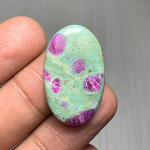 Rubí en fuchsite cabujón, piedra preciosa suelta para sanación, Reiki, meditación, yoga, manifestación, calma, crecimiento empresarial, piedra del amor. - Product Image 2