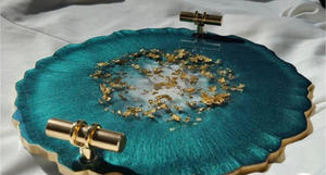 Plateau de service en résine, décoration d'intérieur, sculpté à la main, style européen, taille personnalisée à un prix raisonnable, en provenance d'Inde - Product Image 6