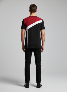 Échantillon personnalisé de t-shirt pour homme en gros |   T-shirt en polyester uni avec logo, impression à séchage rapide, commandes en gros - Product Image 5
