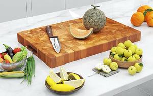 Handmade Wood Butcher Serving <b>Block</b> Rectangle <b>Shape</b> Easy to Clean - Product Image 5