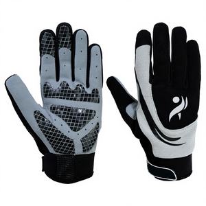Guantes de Mecánico Personalizados de Cuero Sintético Gris Negro Resistentes al Calor y Antideslizantes para la Seguridad de las Manos de los Trabajadores, Guantes de Protección Personal - Product Image 1