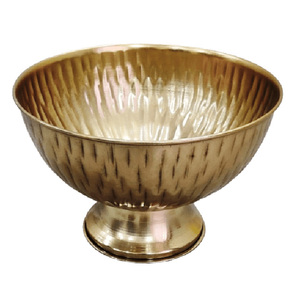 Rizz International Handmade Polished <b>Gold</b> Modern <b>Decorative</b> Floral Stainless Steel Serving <b>Bowls</b> Durable - Product Image 4