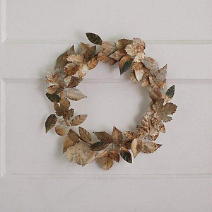 Elegant Handmade Metal Wreath with Decorative Floral Design for Home Door <b>Wall</b> and <b>Garden</b> Decoration - Product Image 2
