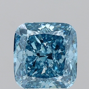 4.01Ct <b>Cushion</b> Cut Lab Grown Diamond Fancy Vivid Blue SI1 IGI Certified CVD Loose Diamond Wholesale for Jewelry Making - Product Image 1