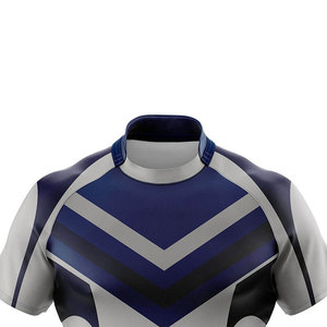 Camisetas de Rugby Transpirables con Estampado Personalizado al por Mayor, Calidad Premium, Absorbentes de Humedad, 100% Poliéster, Ropa Deportiva Profesional para Equipos - Product Image 5