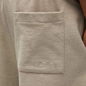 Men's Custom Logo Crew Neck T-Shirt And Shorts <b>Set</b> Solid Color Casual Summer Outfit <b>Knitted</b> Fabric OEM Service - Product Image 5