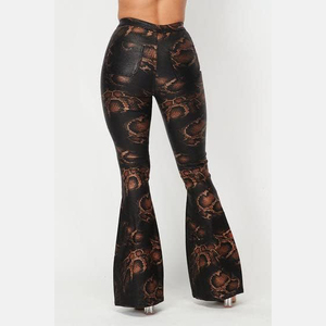 Hot Selling New Design Women's Flared Denim Jeans <b>Pants</b> High Waist Stretchy Casual Trouser for Winter Breathable Street Wear - Product Image 2