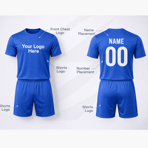 Maillot de football personnalisé en gros, uniforme de football 100% polyester respirant en maille, faible MOQ, directement de l'usine - Product Image 5