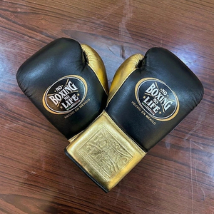 Guantes de Boxeo Hechos a Mano, Sin Boxeo No Hay Vida, Guantes de Sparring de Cuero Vacuno Genuino, Guantes de Boxeo Personalizados para Entrenamiento de Adultos - Product Image 5