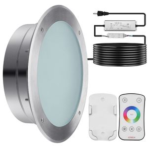 120V <b>AC</b> LED Pool Light 10in RGBW Color Changing 40W <b>Portable</b> Inground Swimming Pool Spa Light 100 FT Underwater Cord Remote - Product Image 2
