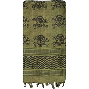 ผ้าพันคอเชมากห์ ขนาด 110x110 ซม. ผ้าฝ้าย 100% สำหรับกิจกรรมกลางแจ้ง ผ้าพันคอแบบอาหรับ มีพู่ห้อย ใช้ได้ทั้งผู้ชายและผู้หญิง ผ้าพันคอแบบแบนดานา ผ้าพันคอแบบยุทธวิธี - Product Image 2