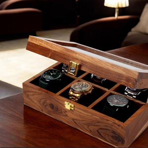Estuche de Madera de Lujo para Relojes, Caja de Almacenamiento de Madera para Entusiastas de los Relojes, Empaque para Venta al por Menor por AYAANS - Product Image 6