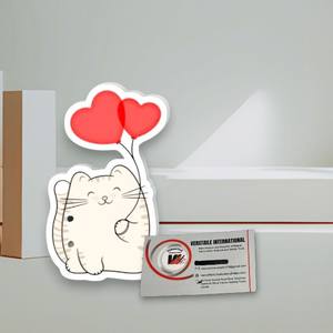 Outils magnétiques en acrylique personnalisables, motifs Papillon Rouge Vif, Fleur, Diamant, Cœur, Chat, Amour, pour extensions de cils, écologiques - Product Image 5