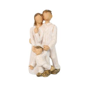 Scultura Creativa in Resina per Famiglia, Decorazione Originale per Casa, Statua per Tre Membri di Famiglia Amante - Product Image 6