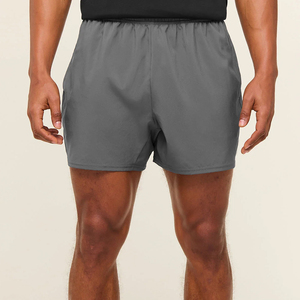 Pantalones Cortos Bermuda de Lona para Hombre, Cintura Media con Cordón, Color Sólido, Algodón, Casuales, con Bolsillos, Transpirables, de Secado Rápido, Tejido de Punto - Product Image 6