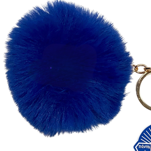 Zeta Phi Beta Shield Fur Keychain Greek Sorority Accessories ZPB Keyring Premium Soft Plush <b>Key</b> <b>Holder</b> - Product Image 2