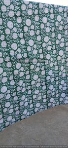 Handcrafted Indian Kantha <b>Quilt</b> Green White Floral Print Cotton Bedcover Traditional Home Decor <b>Throw</b> Blanket All Season - Product Image 5