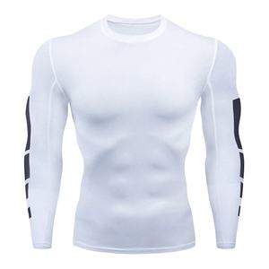 Mma Rash Guard Tops Rashguard Rash Guard Custom <b>Compression</b> <b>Shirts</b> for <b>Men</b> <b>Compression</b> Long Sleeve <b>Compression</b> <b>Shirt</b> Rash Guard - Product Image 2