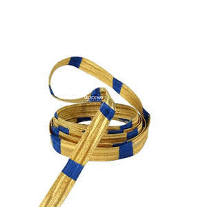 Vente en gros QUICK WAY INDUSTRIES Dentelle artisanale pour uniforme de cérémonie, fil de bullion doré, largeur personnalisée, tresse tricotée pour robe - Product Image 4